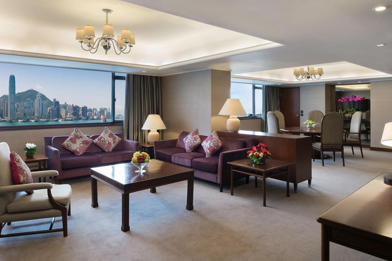 Marco Polo Hongkong Hotel Kültér fotó A suite at the Conrad Hong Kong
